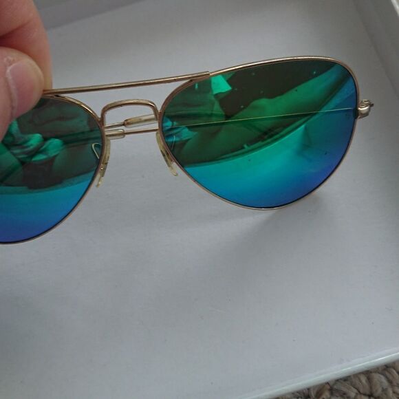 Ray Ban RB3025 112/4L 58 MM Gold, Blue Mirror Polarized Aviator - Picture 7 of 13